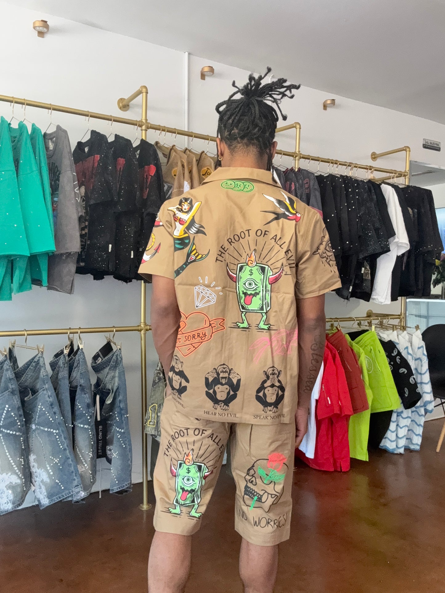 Khaki tattoo set