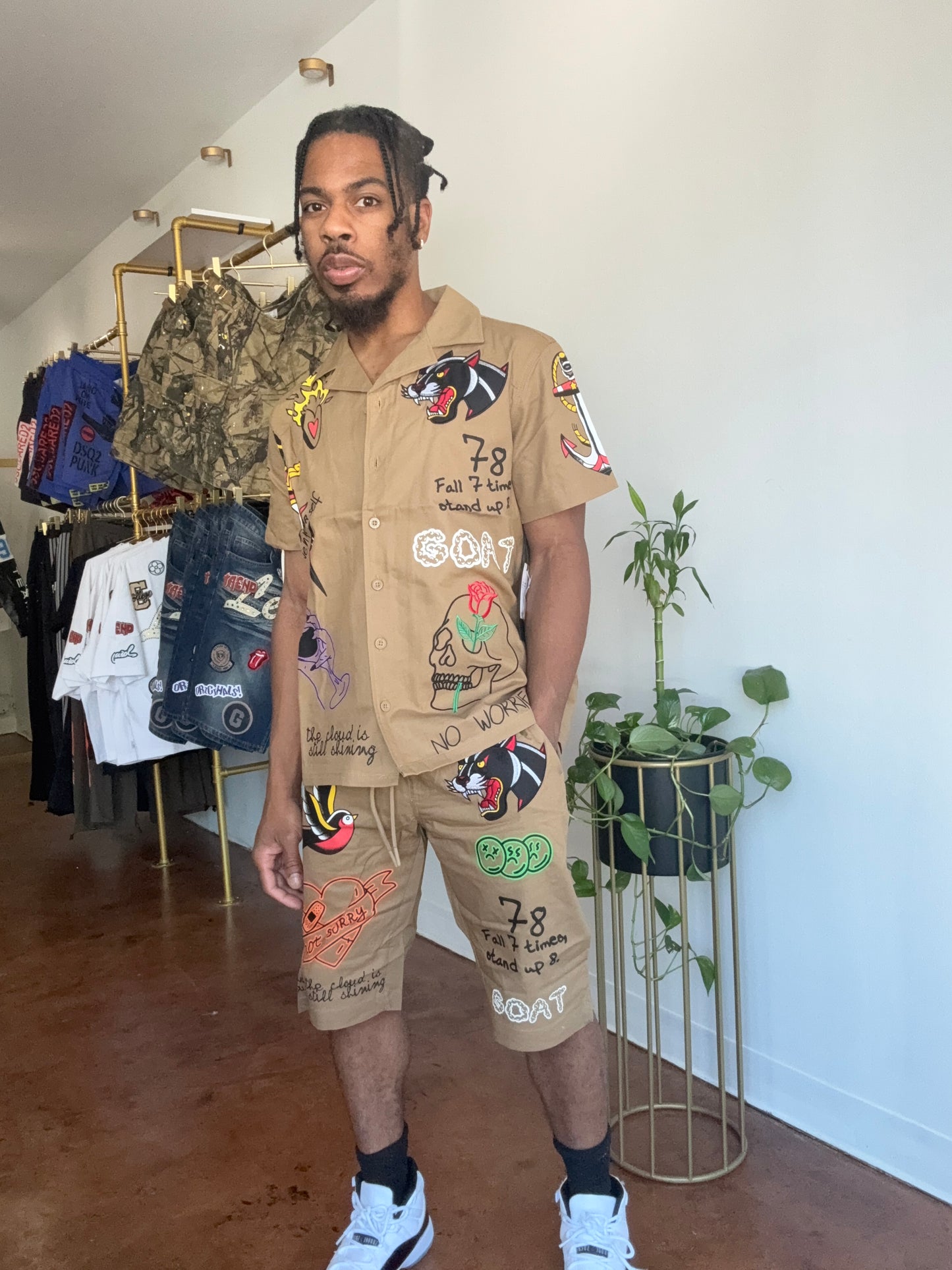 Khaki tattoo set